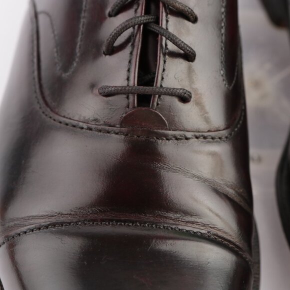 Vintage USA Cole Haan Mens Oxford Size 8.5 D Burgundy Leather Cap Toe Dress Shoe main image 14